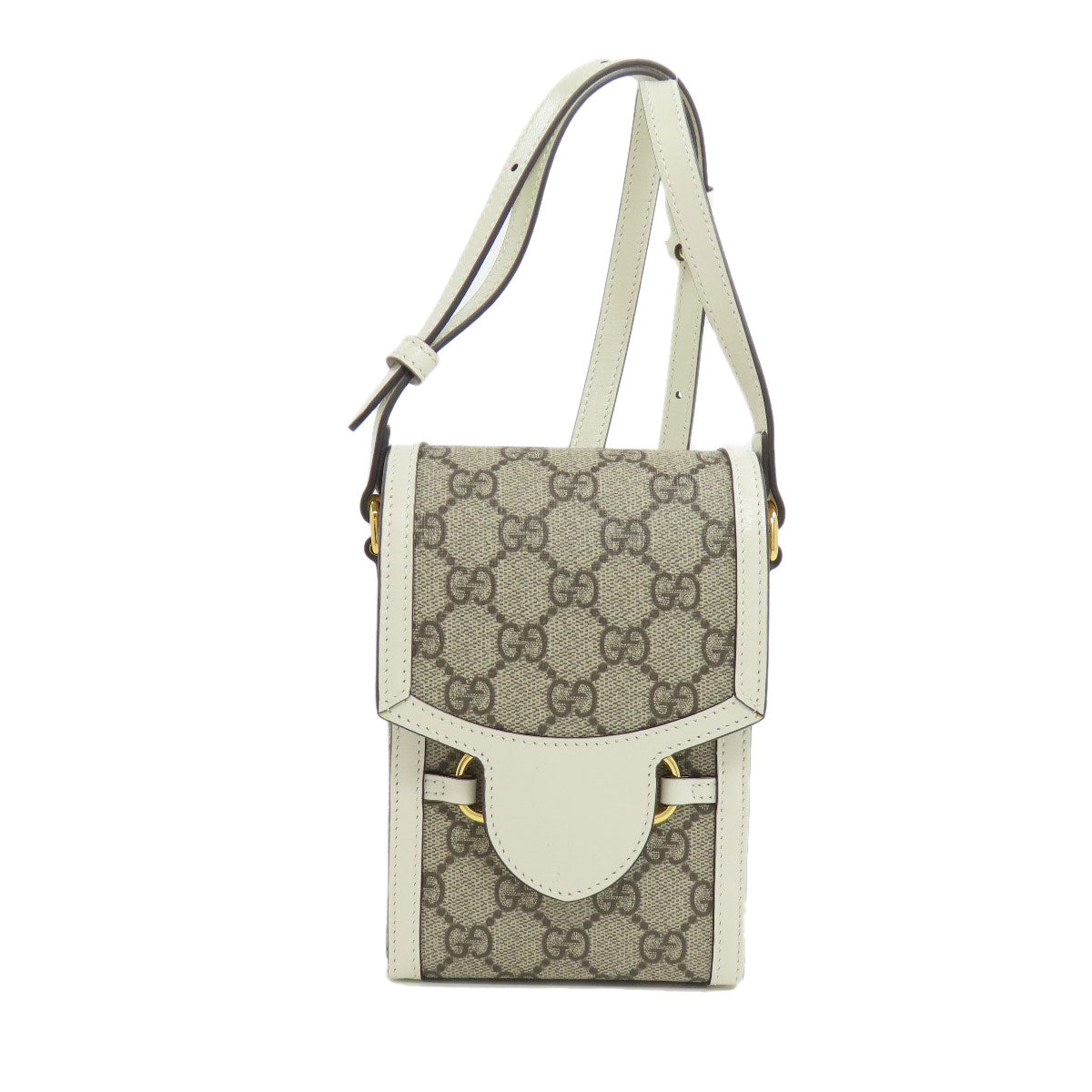 GUCCI グッチ 625615 ホースビット 1955 ミニバッグ ショルダーバッグ PVC レディース 中古