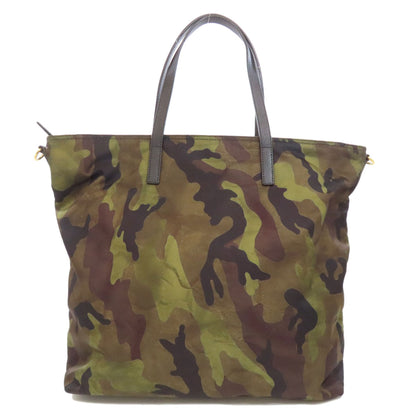 PRADA プラダ 迷彩柄 2WAY トートバッグ ナイロン レディース 中古