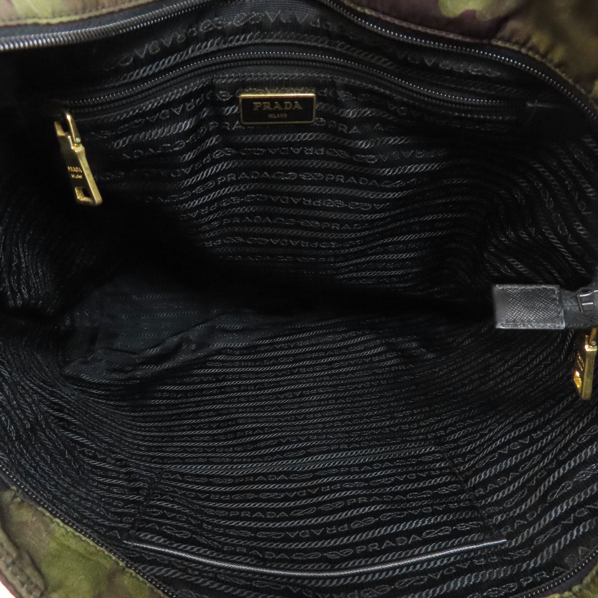 PRADA プラダ 迷彩柄 2WAY トートバッグ ナイロン レディース 中古