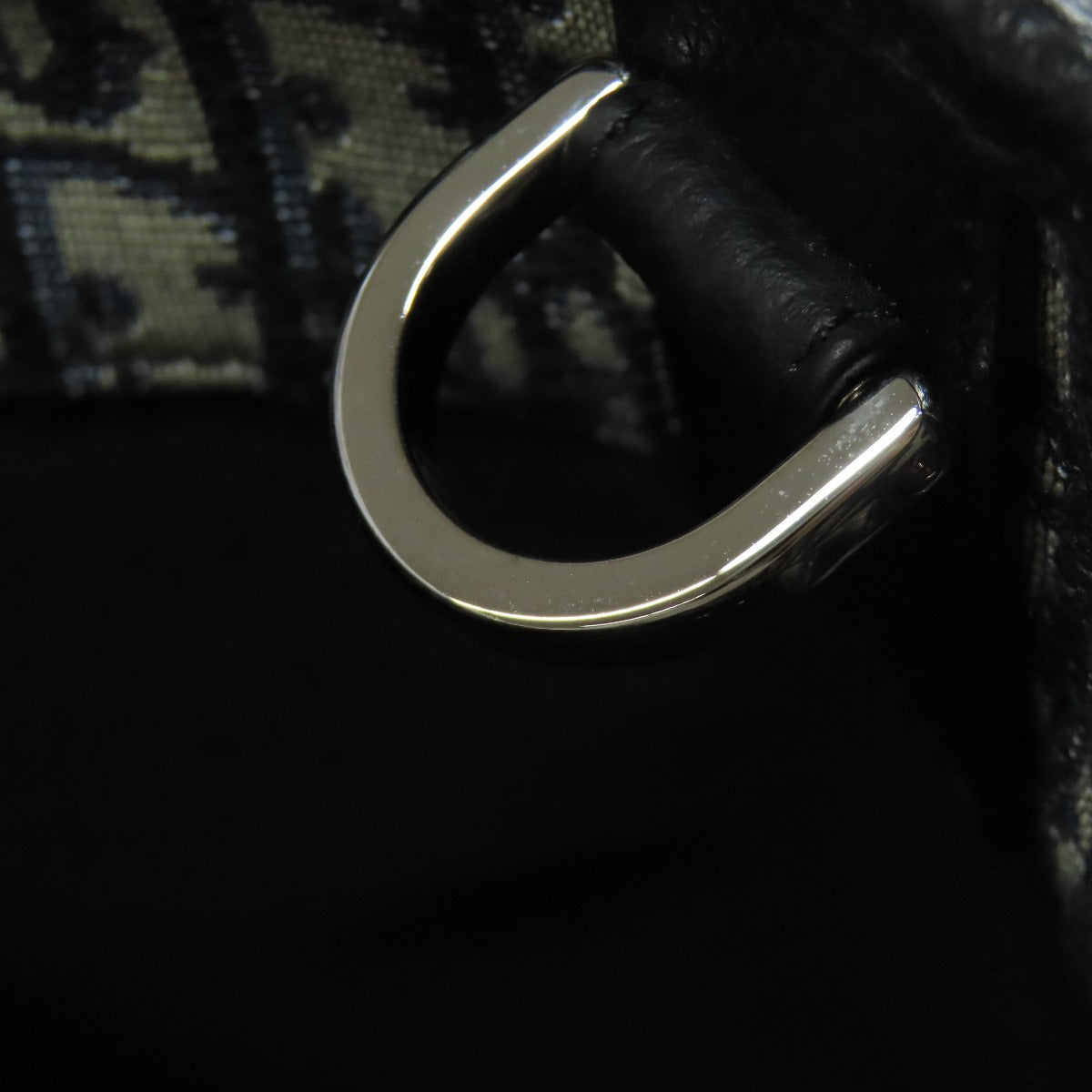 CHRISTIAN DIOR クリスチャンディオール オブリーク 2WAY トートバッグ キャンバス レディース 中古