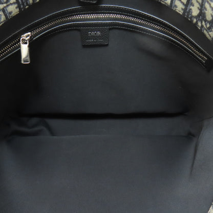CHRISTIAN DIOR クリスチャンディオール オブリーク 2WAY トートバッグ キャンバス レディース 中古