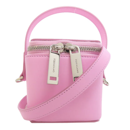Salvatore Ferragamo サルヴァトーレフェラガモ 2WAY ハンドバッグ レザー レディース 中古