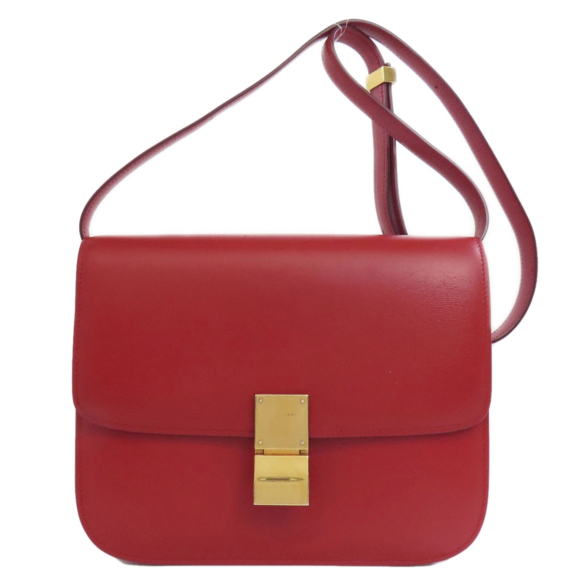 CELINE セリーヌ クラシックボックス ショルダーバッグ レザー レディース 中古