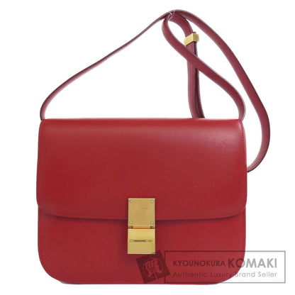 CELINE セリーヌ クラシックボックス ショルダーバッグ レザー レディース 中古