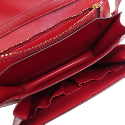 CELINE セリーヌ クラシックボックス ショルダーバッグ レザー レディース 中古