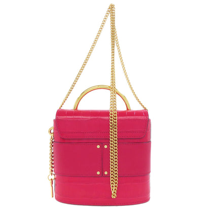 CHLOE クロエ アビーロック 2WAY ハンドバッグ レザー レディース 中古