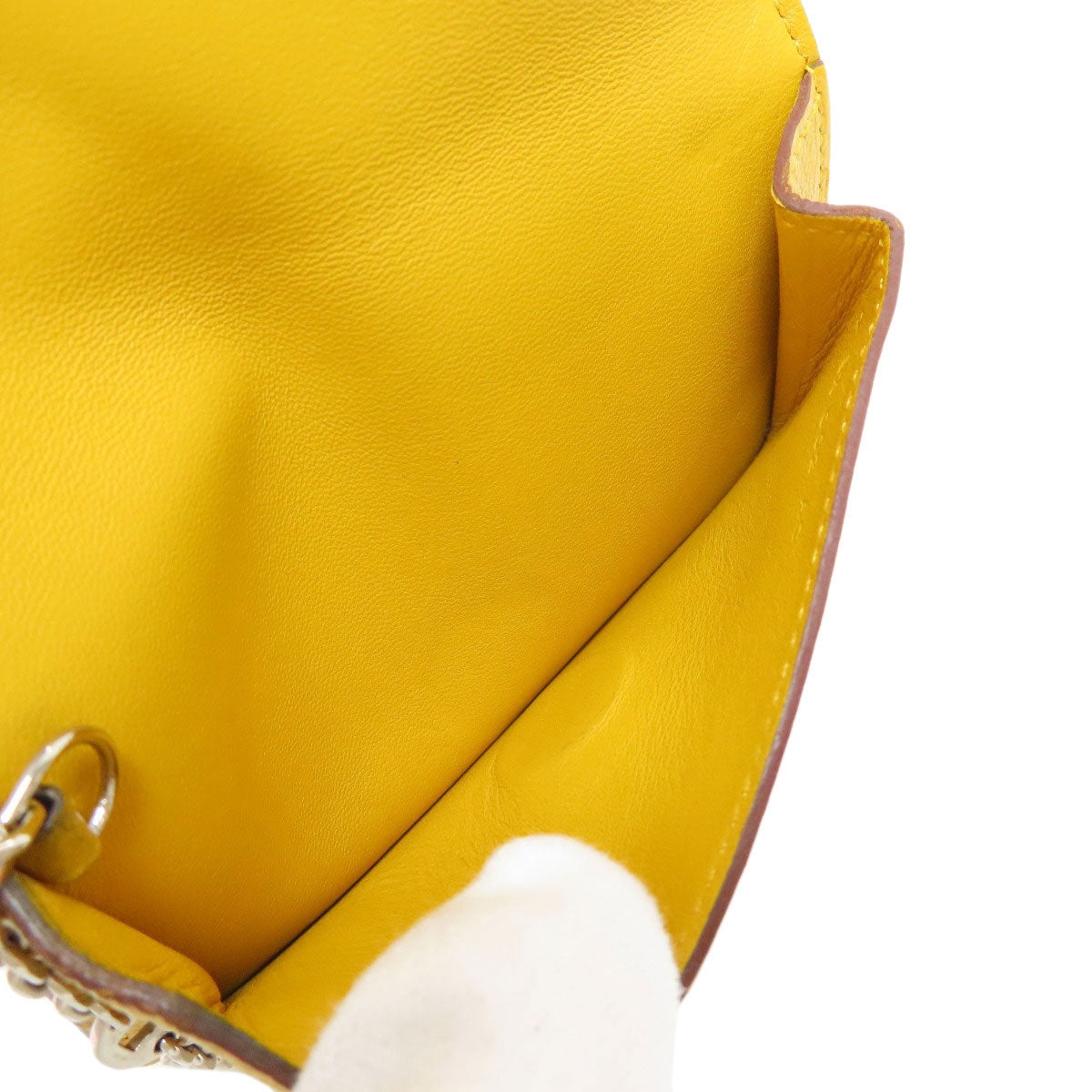 HERMES エルメス ドゴン シルバー金具 コインケース シェーブル レディース 中古