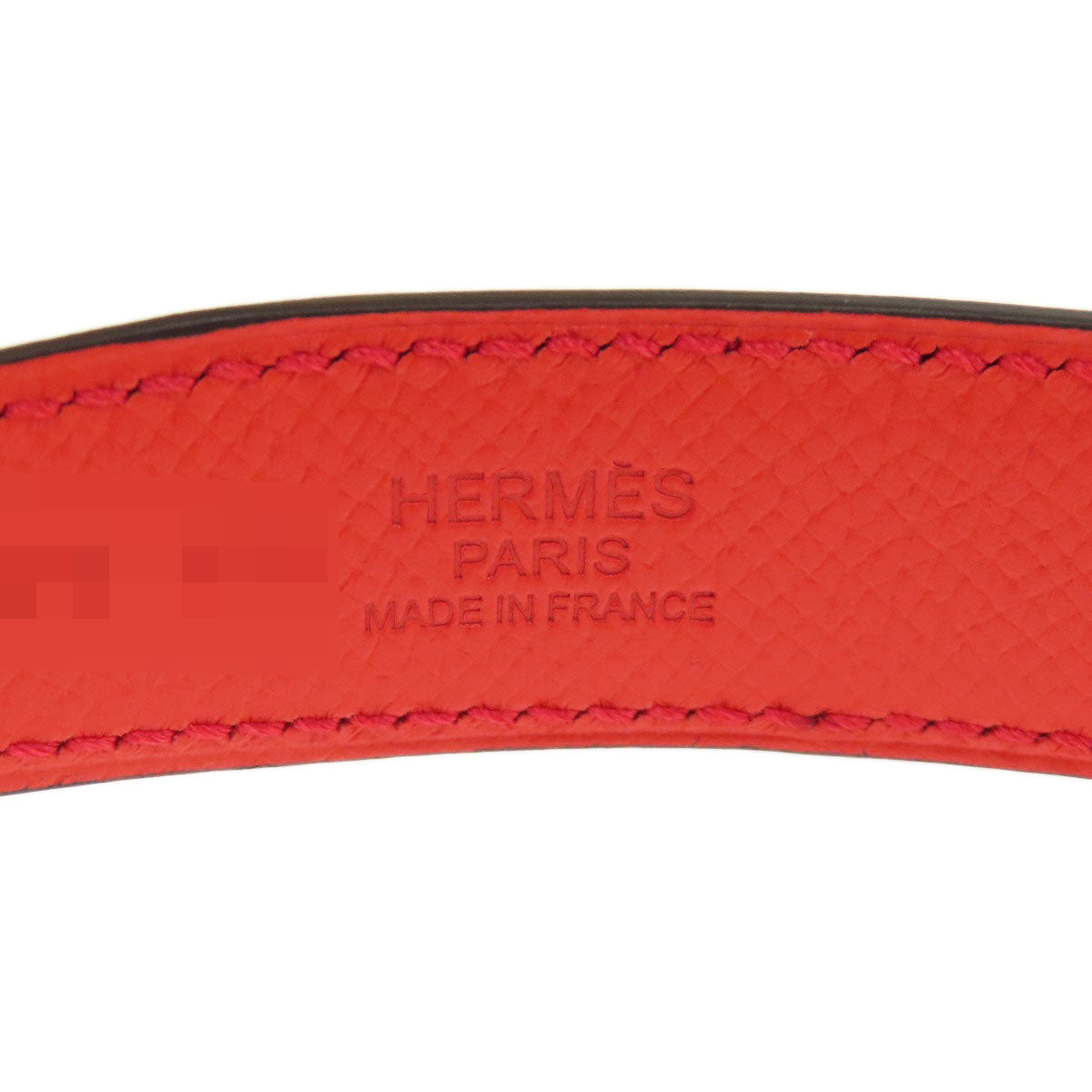 HERMES エルメス リヴァル ヴァーミリオン ローズ SV金具 ベルト スイフト メンズ 中古