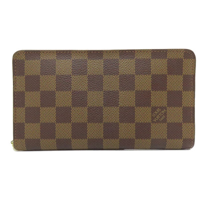 LOUIS VUITTON ルイヴィトン N61728 ポルトモネ・ジップ 長財布（小銭入れあり） ダミエキャンバス レディース 中古