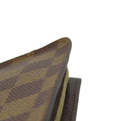 LOUIS VUITTON ルイヴィトン N61728 ポルトモネ・ジップ 長財布（小銭入れあり） ダミエキャンバス レディース 中古