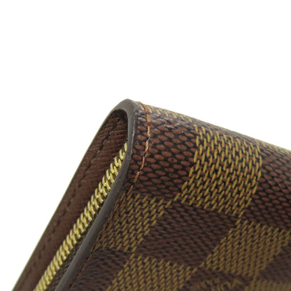 LOUIS VUITTON ルイヴィトン N61728 ポルトモネ・ジップ 長財布（小銭入れあり） ダミエキャンバス レディース 中古