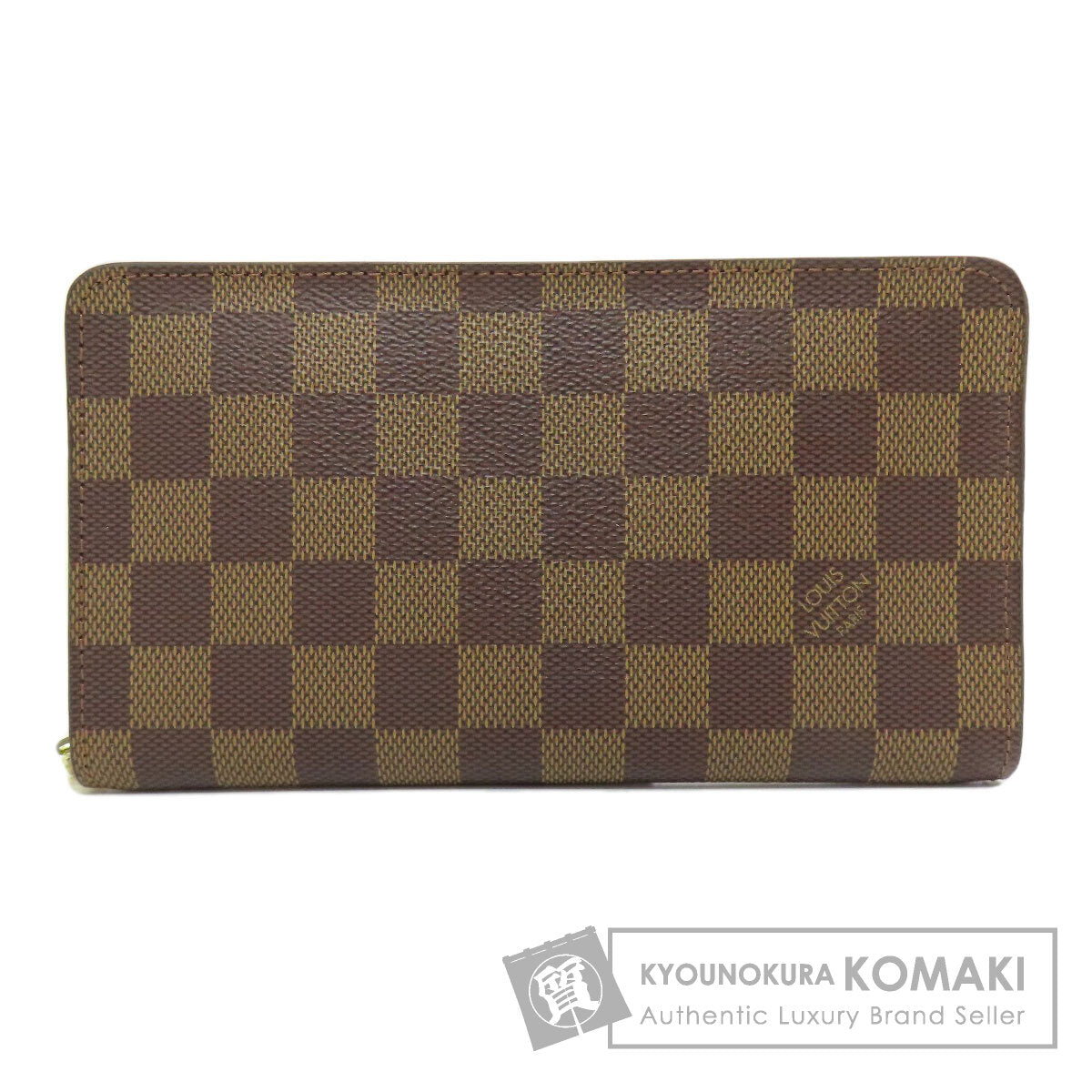 LOUIS VUITTON ルイヴィトン N61728 ポルトモネ・ジップ 長財布（小銭入れあり） ダミエキャンバス レディース 中古