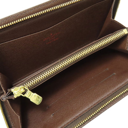 LOUIS VUITTON ルイヴィトン N61728 ポルトモネ・ジップ 長財布（小銭入れあり） ダミエキャンバス レディース 中古