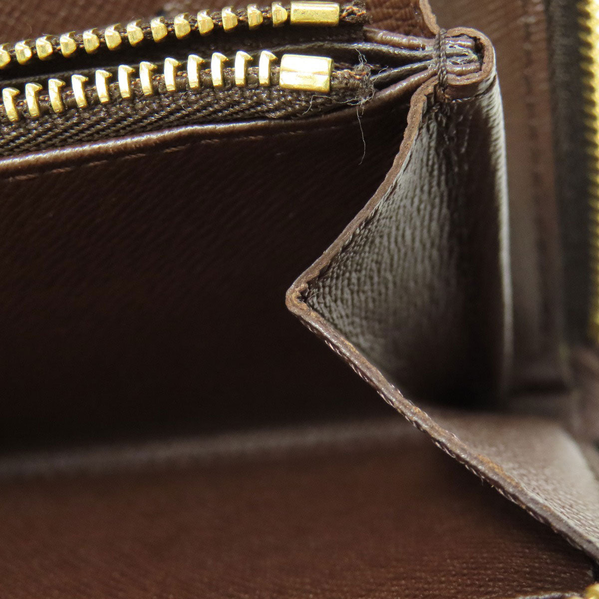 LOUIS VUITTON ルイヴィトン N61728 ポルトモネ・ジップ 長財布（小銭入れあり） ダミエキャンバス レディース 中古