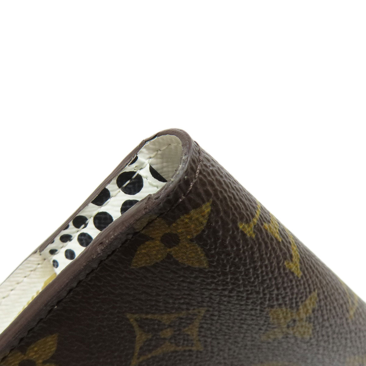 LOUIS VUITTON ルイヴィトン M60452 ポルトフォイユ・アンソリット 草間彌生コラボ 長財布（小銭入れあり） モノグラムキャンバス レディース 中古