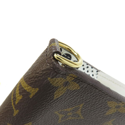 LOUIS VUITTON ルイヴィトン M60452 ポルトフォイユ・アンソリット 草間彌生コラボ 長財布（小銭入れあり） モノグラムキャンバス レディース 中古