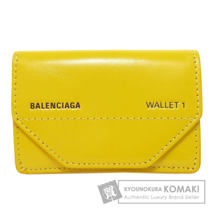 BALENCIAGA バレンシアガ 529098 ロゴ 三つ折り財布 二つ折り財布（小銭入れあり） レザー レディース 中古