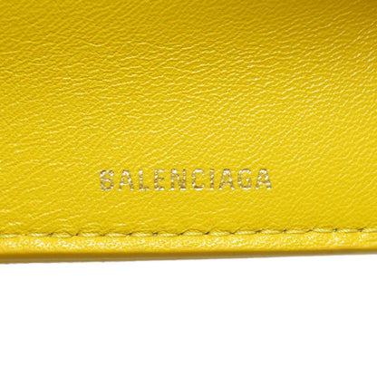 BALENCIAGA バレンシアガ 529098 ロゴ 三つ折り財布 二つ折り財布（小銭入れあり） レザー レディース 中古