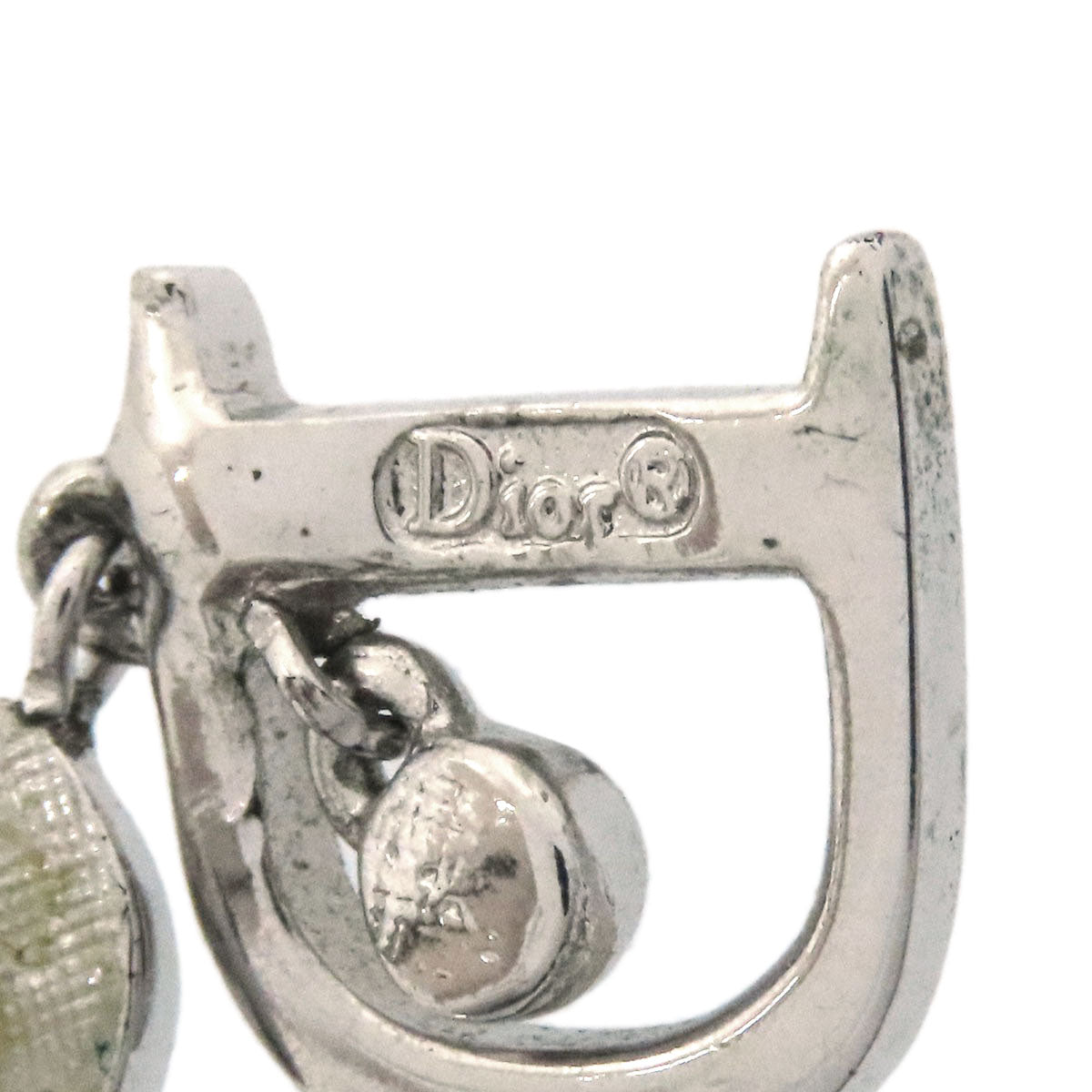 CHRISTIAN DIOR クリスチャンディオール Dロゴ ピアス 金属製 レディース 中古
