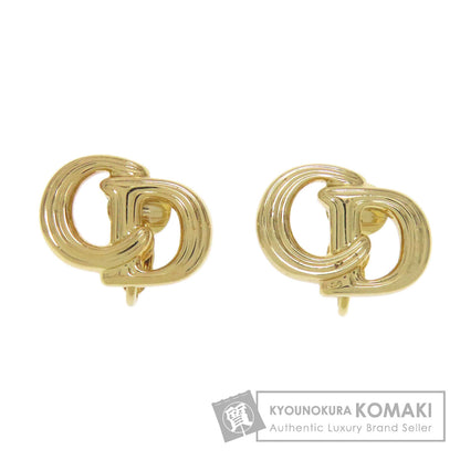 CHRISTIAN DIOR クリスチャンディオール CDロゴ イヤリング 金属製 レディース 中古