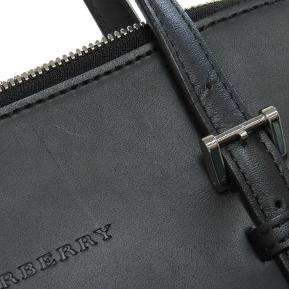 BURBERRY バーバリー ロゴ ハンドバッグ レザー レディース 中古