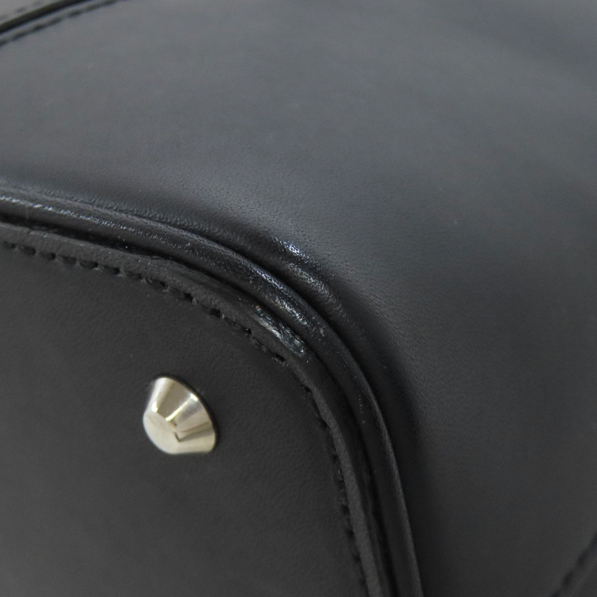 BURBERRY バーバリー ロゴ ハンドバッグ レザー レディース 中古