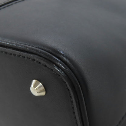 BURBERRY バーバリー ロゴ ハンドバッグ レザー レディース 中古