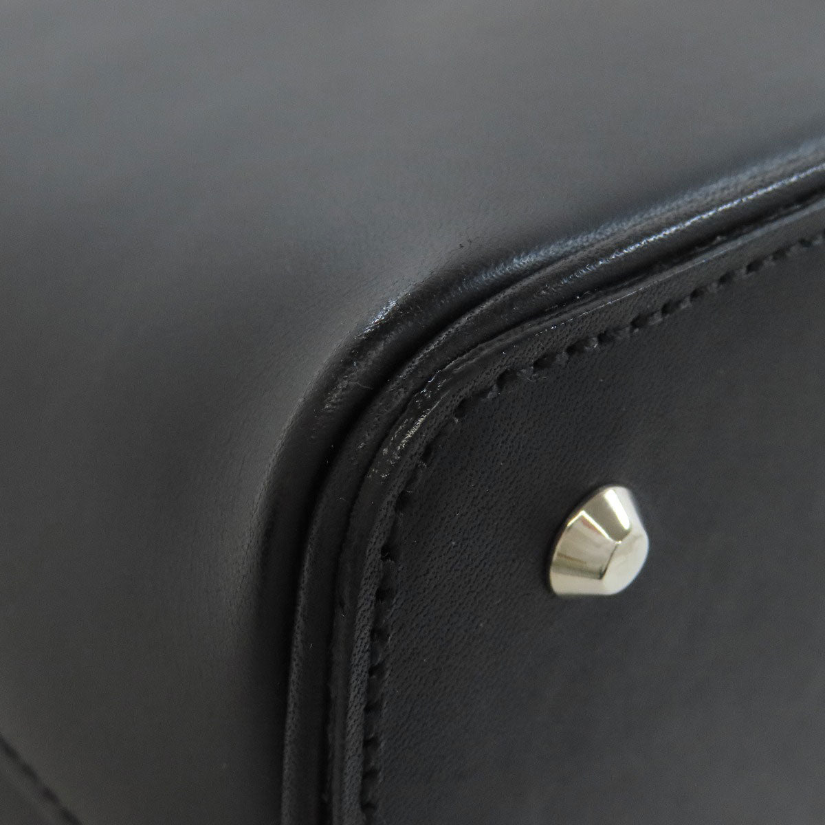 BURBERRY バーバリー ロゴ ハンドバッグ レザー レディース 中古