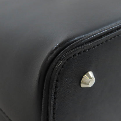 BURBERRY バーバリー ロゴ ハンドバッグ レザー レディース 中古