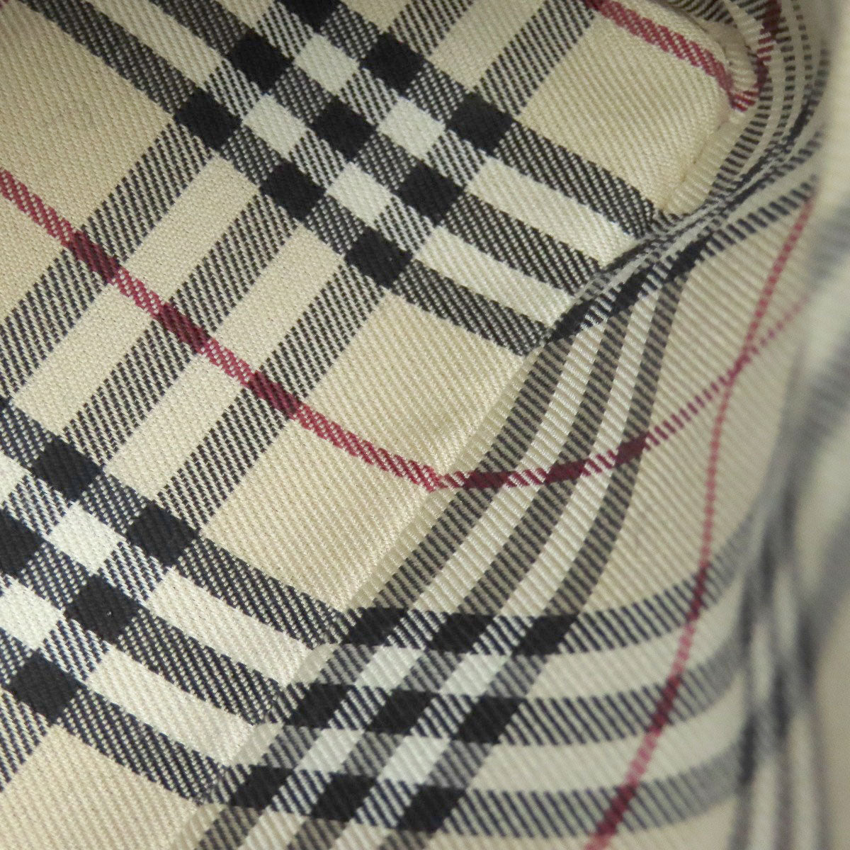 BURBERRY バーバリー ロゴ ハンドバッグ レザー レディース 中古