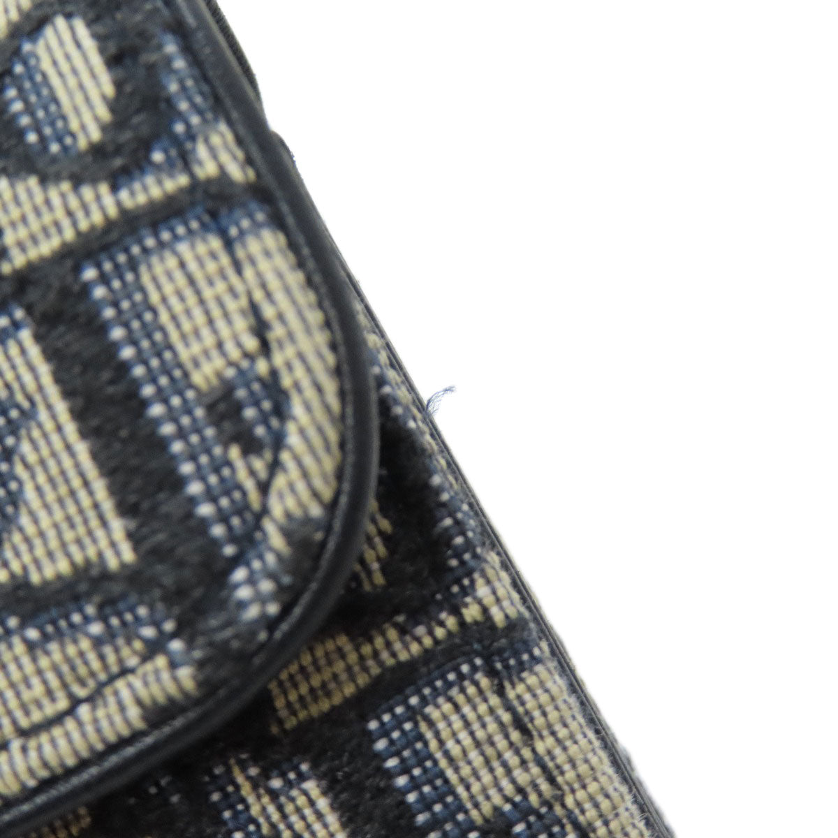 CHRISTIAN DIOR クリスチャンディオール サドル トロッター柄 カードケース キャンバス レディース 中古