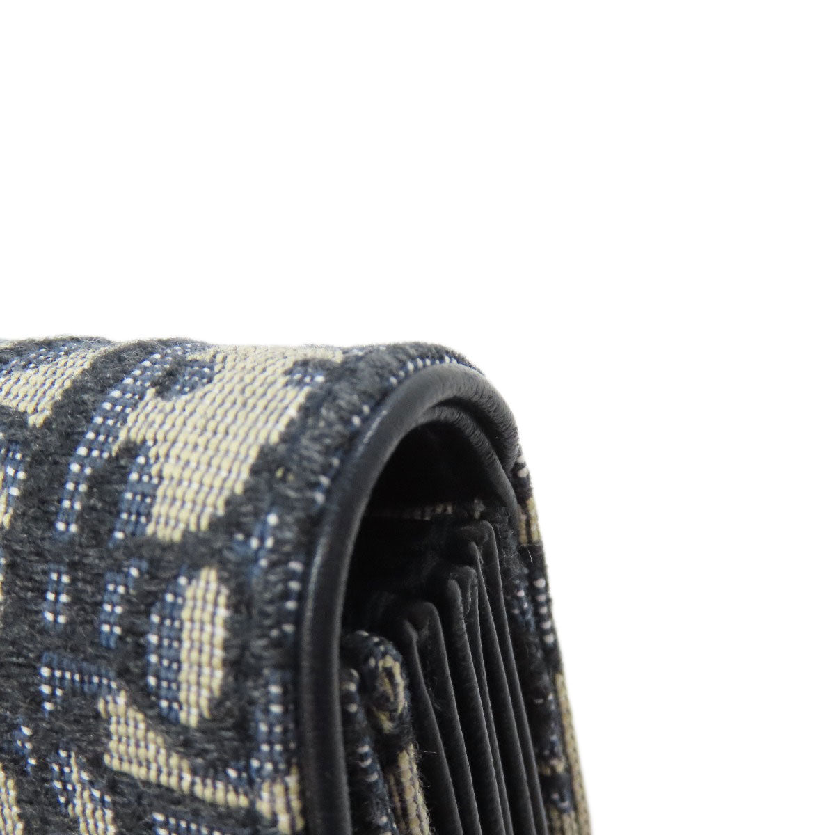 CHRISTIAN DIOR クリスチャンディオール サドル トロッター柄 カードケース キャンバス レディース 中古
