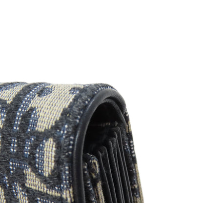 CHRISTIAN DIOR クリスチャンディオール サドル トロッター柄 カードケース キャンバス レディース 中古
