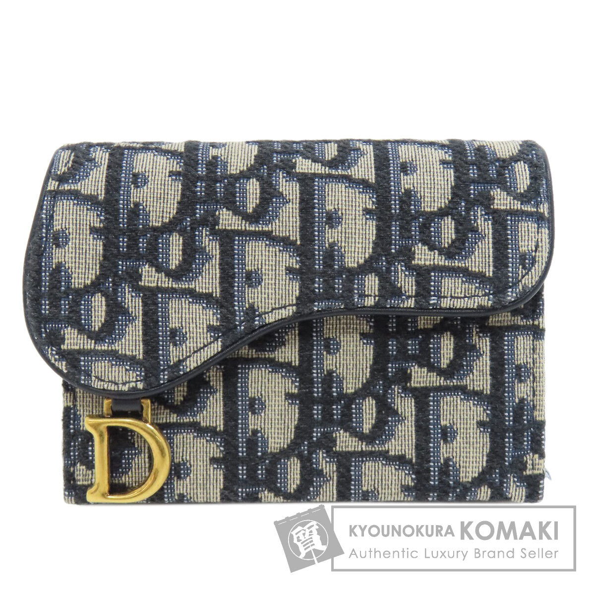 CHRISTIAN DIOR クリスチャンディオール サドル トロッター柄 カードケース キャンバス レディース 中古