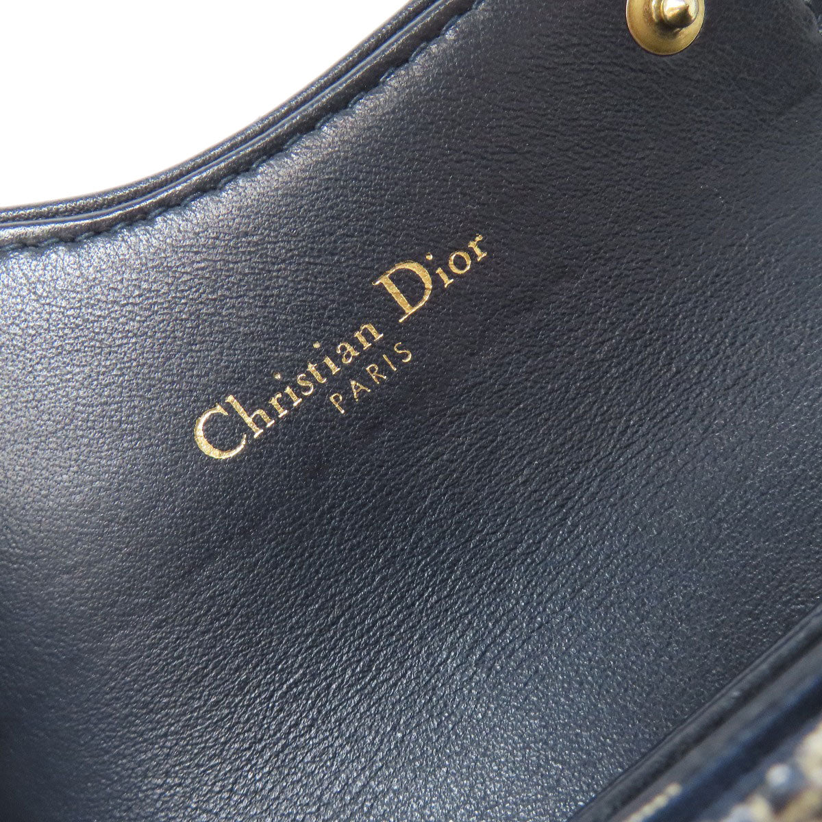 CHRISTIAN DIOR クリスチャンディオール サドル トロッター柄 カードケース キャンバス レディース 中古