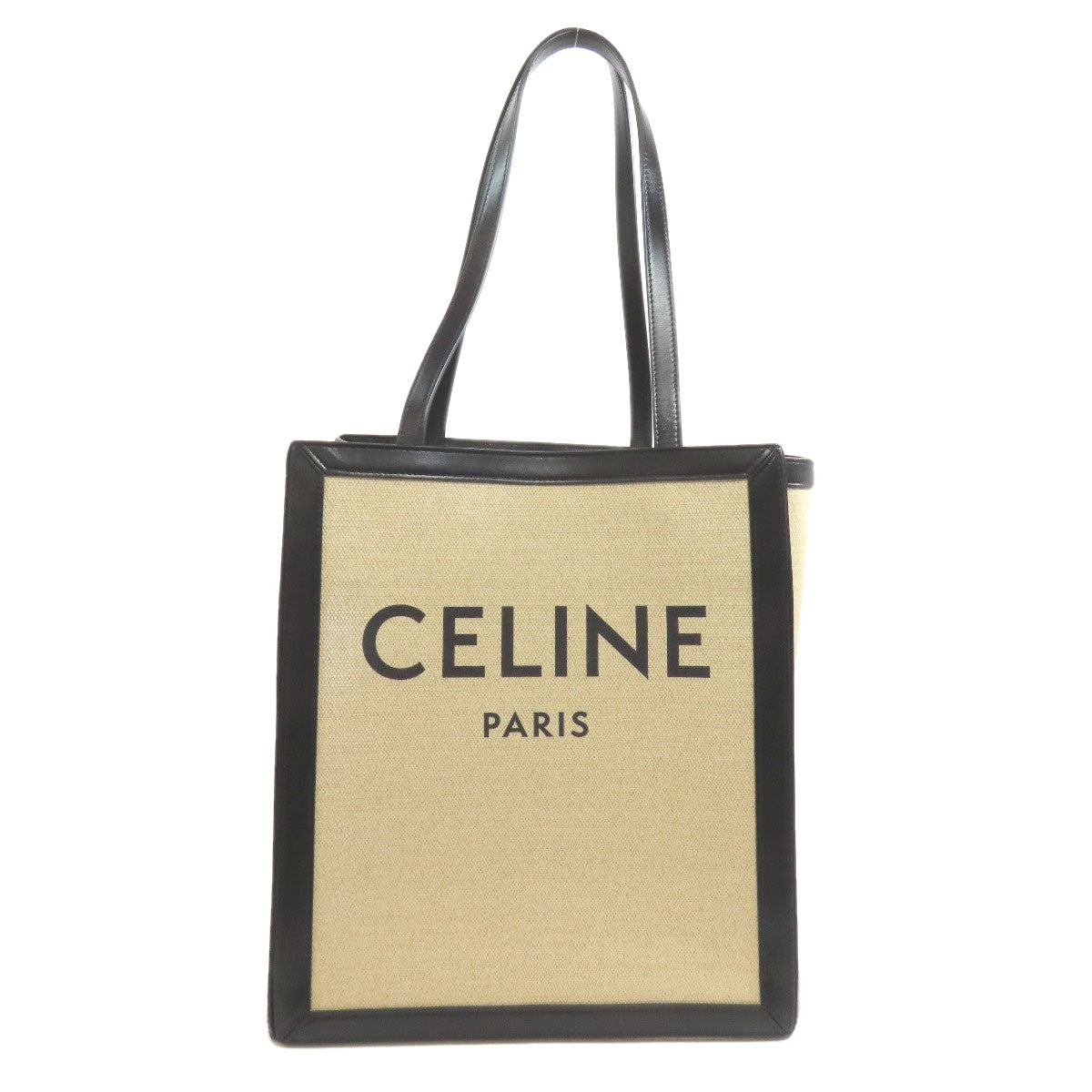 CELINE セリーヌ ロゴ トートバッグ キャンバス レディース 中古