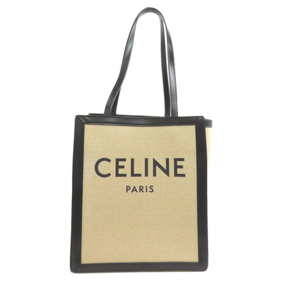 CELINE セリーヌ ロゴ トートバッグ キャンバス レディース 中古