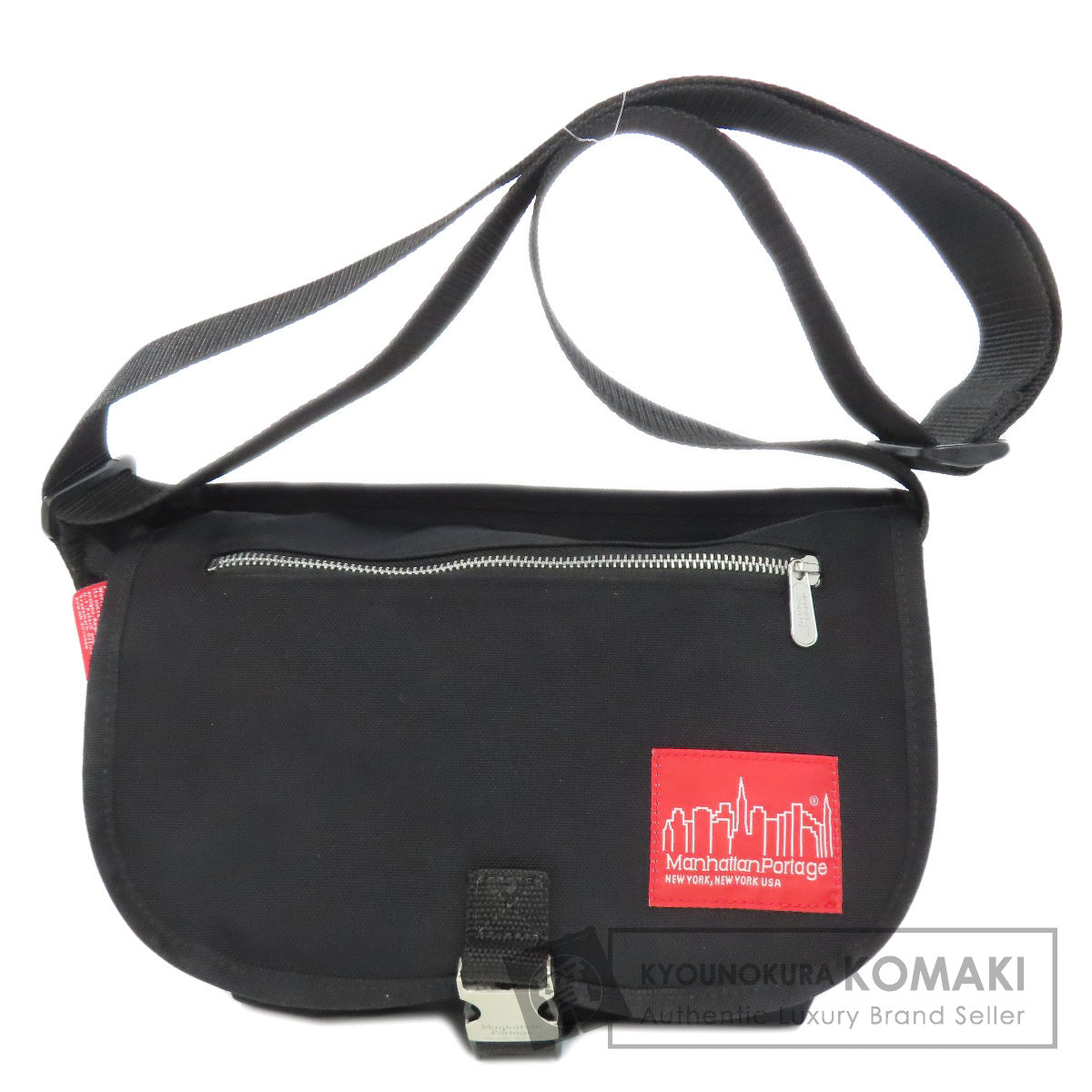Manhattan Portage マンハッタンポーテージ ロゴ ショルダーバッグ キャンバス レディース 中古