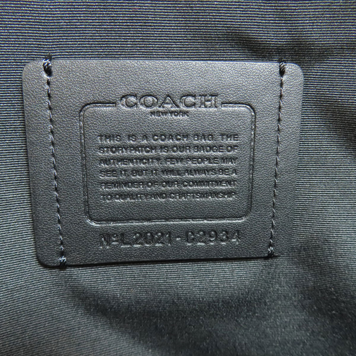 COACH コーチ C2934 ロゴ リュック・デイパック レザー レディース 中古