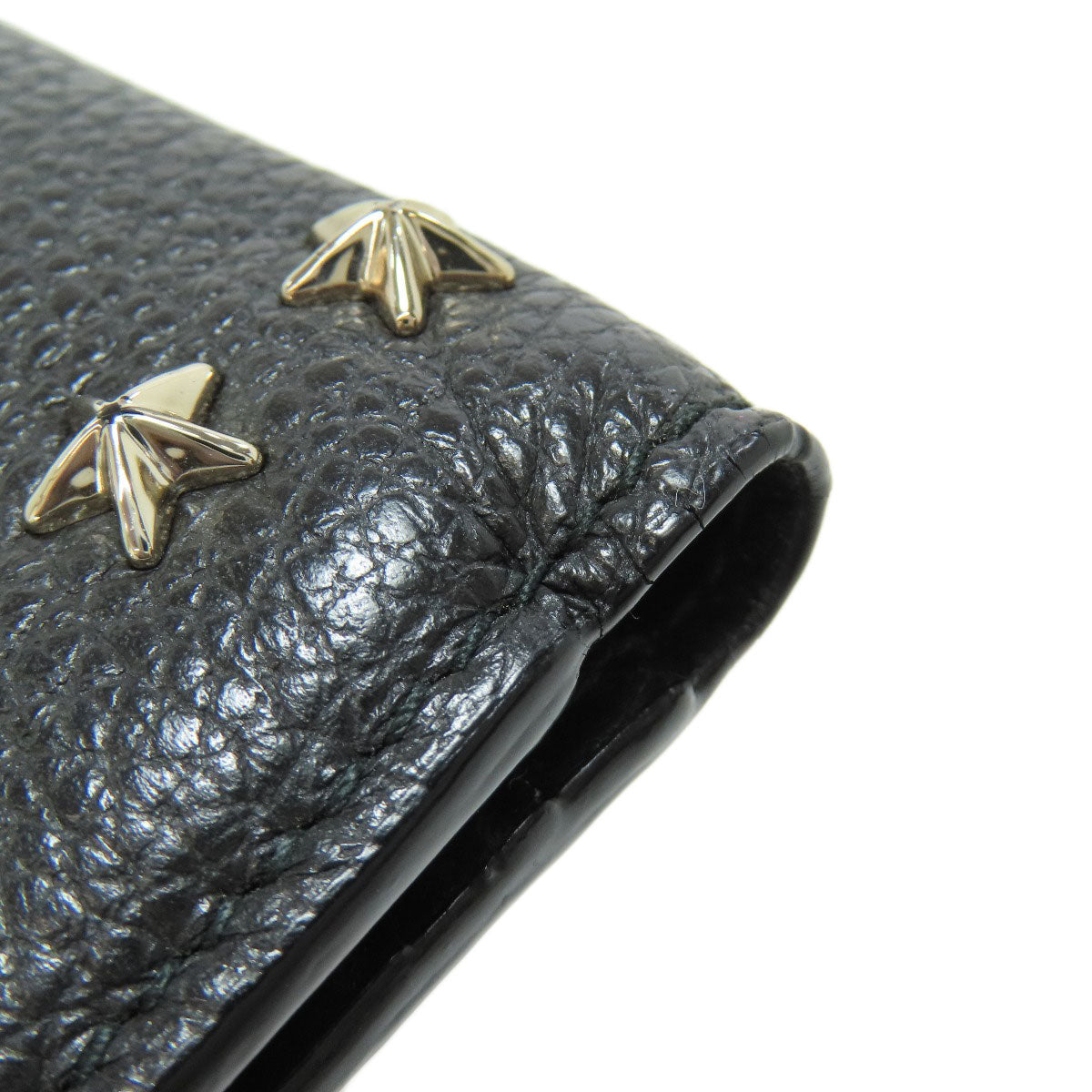 Jimmy Choo ジミーチュウ スターモチーフ 二つ折り財布（小銭入れあり） レザー レディース 中古