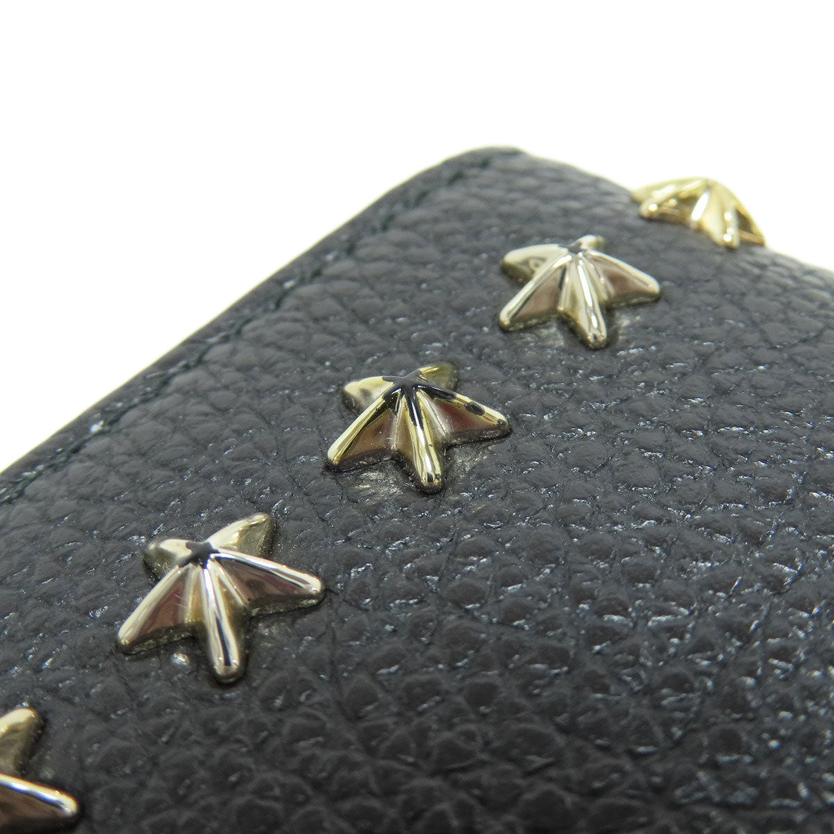 Jimmy Choo ジミーチュウ スターモチーフ 二つ折り財布（小銭入れあり） レザー レディース 中古