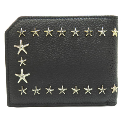 Jimmy Choo ジミーチュウ スターモチーフ 二つ折り財布（小銭入れあり） レザー レディース 中古