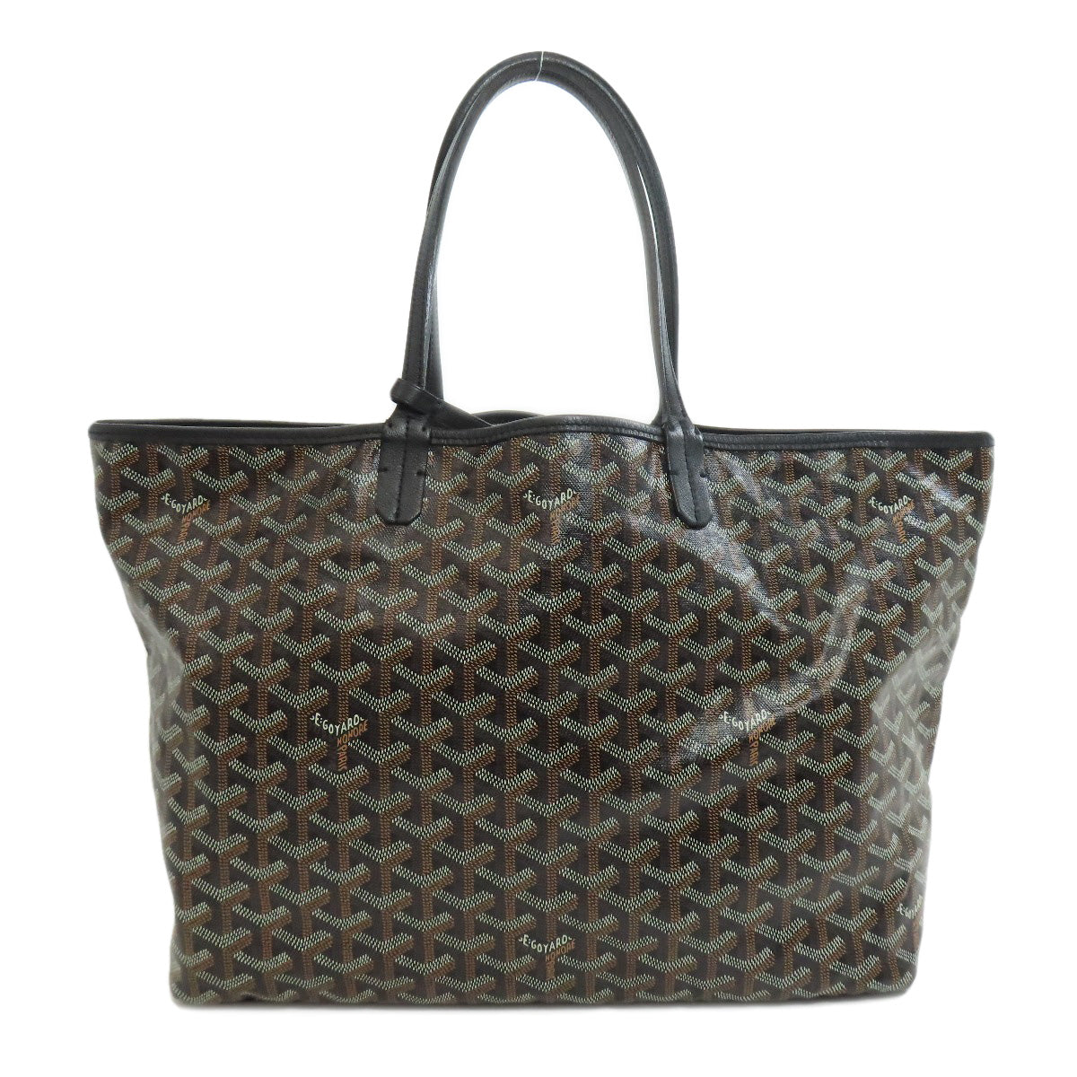 GOYARD ゴヤール サンルイPM ヘリンボーン柄 トートバッグ コーティングキャンバス レディース 中古