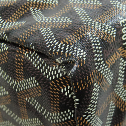 GOYARD ゴヤール サンルイPM ヘリンボーン柄 トートバッグ コーティングキャンバス レディース 中古