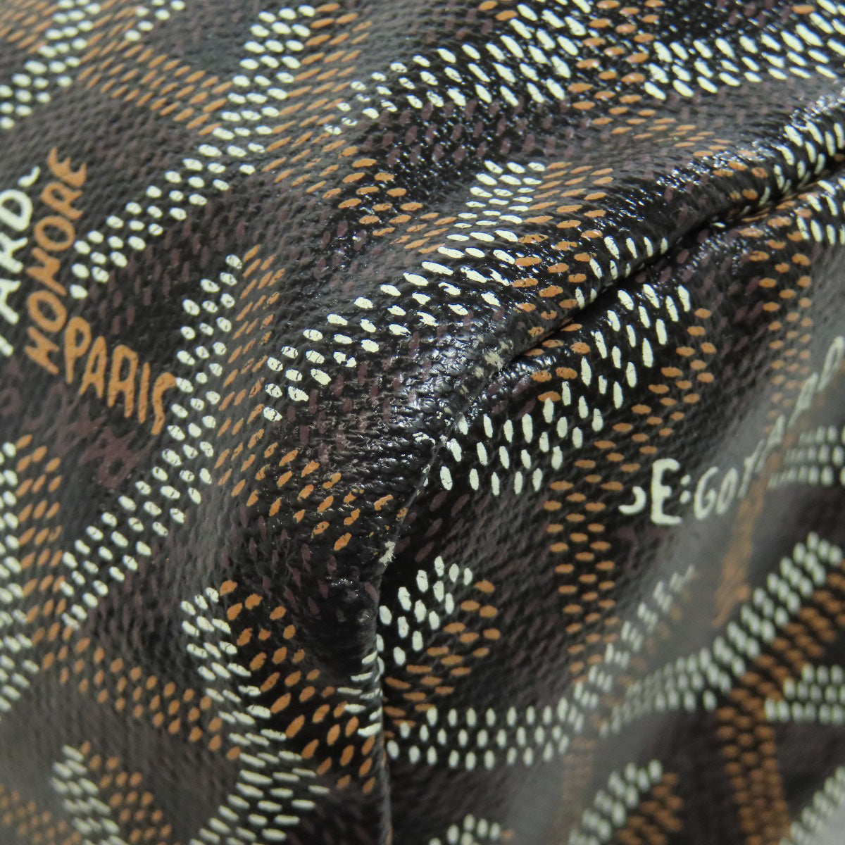 GOYARD ゴヤール サンルイPM ヘリンボーン柄 トートバッグ コーティングキャンバス レディース 中古