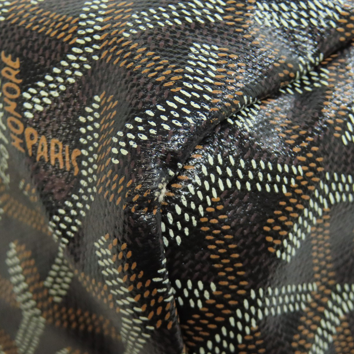 GOYARD ゴヤール サンルイPM ヘリンボーン柄 トートバッグ コーティングキャンバス レディース 中古