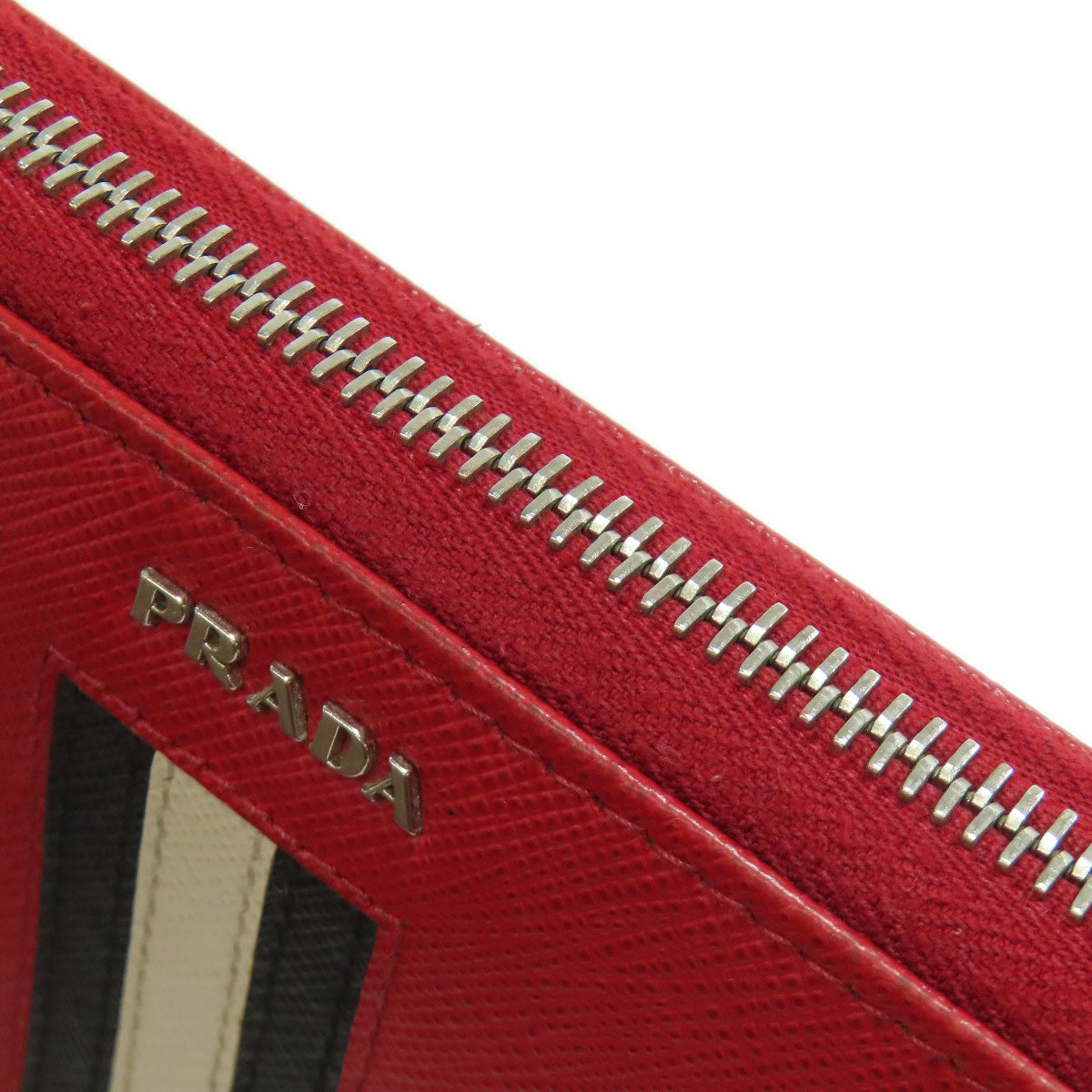PRADA プラダ ロゴ 長財布（小銭入れあり） サフィアーノ レディース 中古