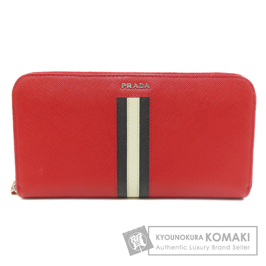 PRADA プラダ ロゴ 長財布（小銭入れあり） サフィアーノ レディース 中古
