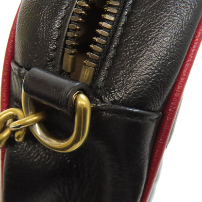 GUCCI グッチ 550154 ラウンドチェーンショルダー ショルダーバッグ レザー レディース 中古