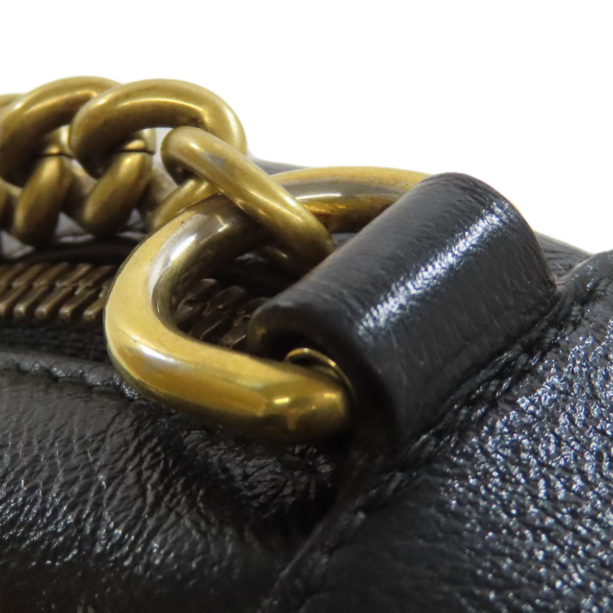 GUCCI グッチ 550154 ラウンドチェーンショルダー ショルダーバッグ レザー レディース 中古